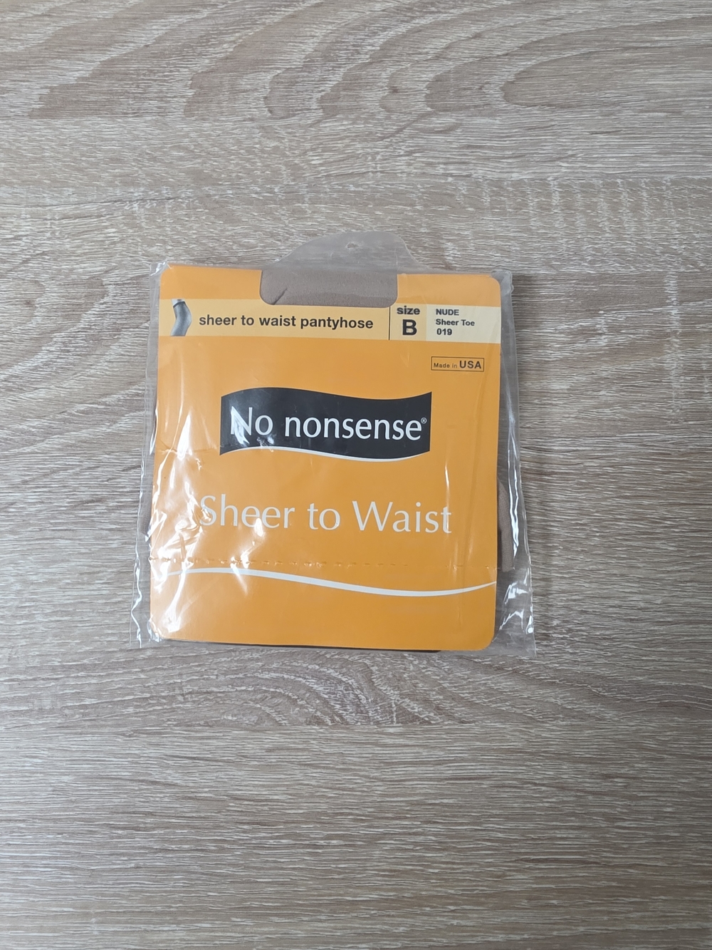 No Nonsense Sheer to Waist Pantyhose Size B Nude Sheer Toe